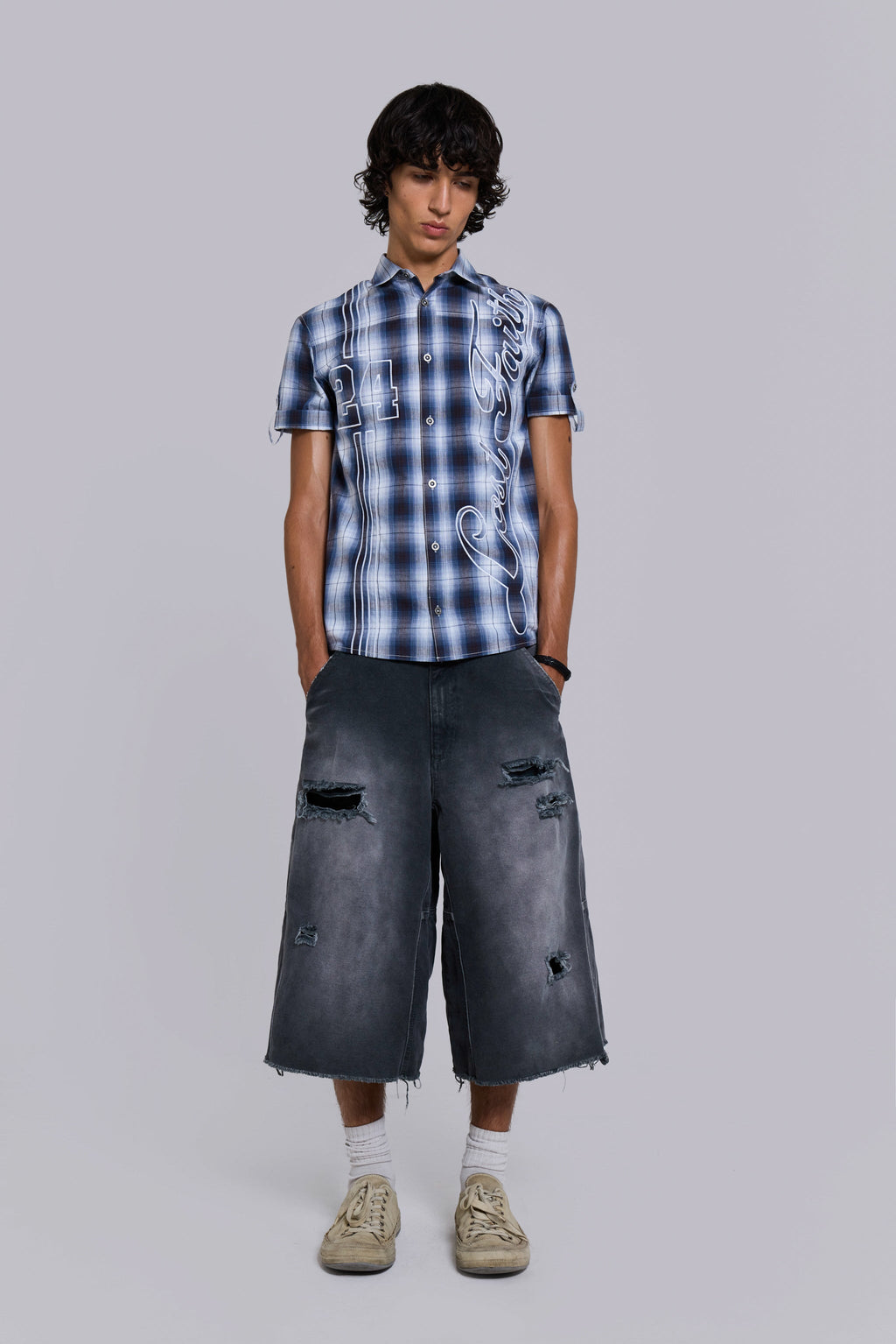 Skate Distressed Carpenter Shorts