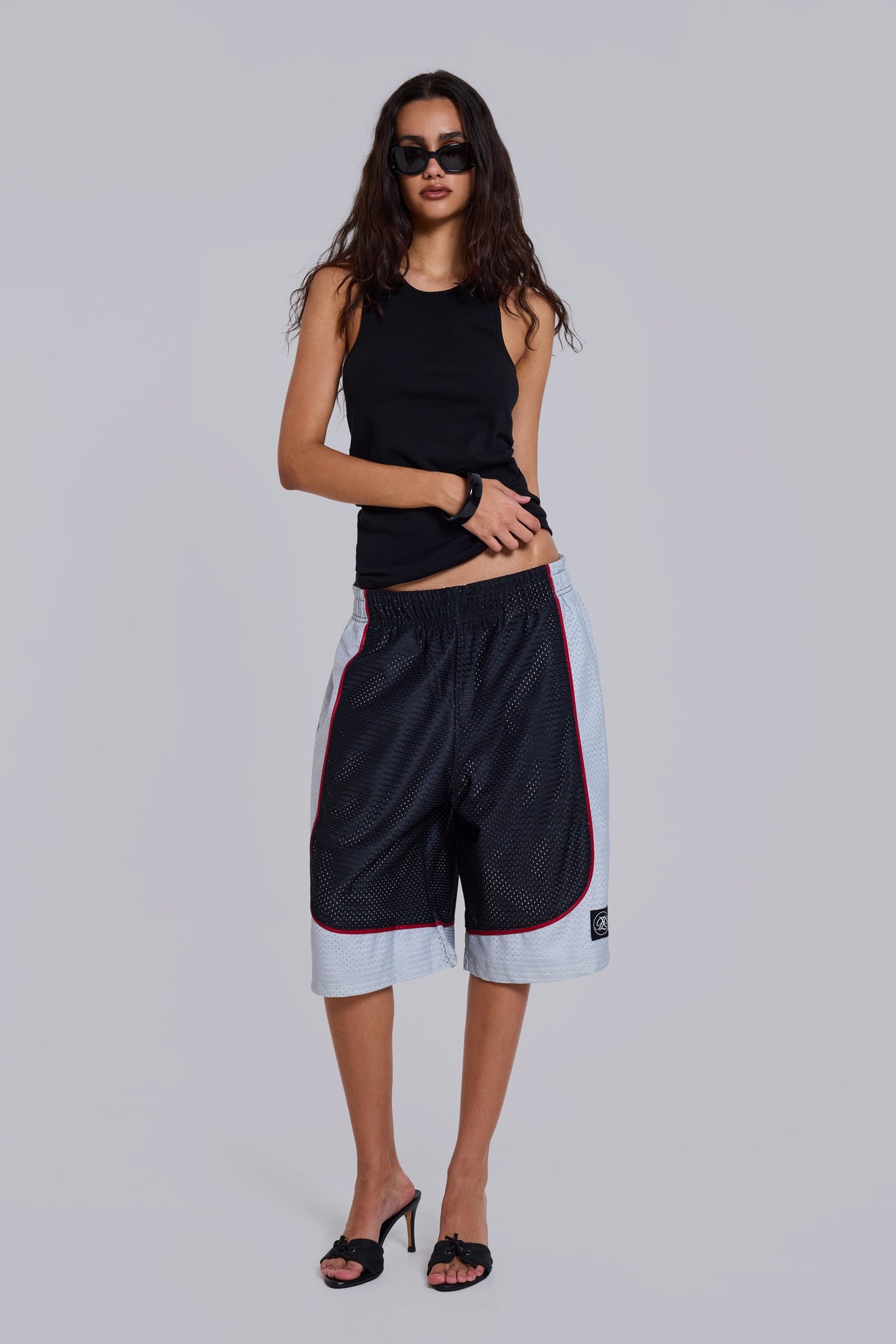 Shorts Court de rejilla de baloncesto negros