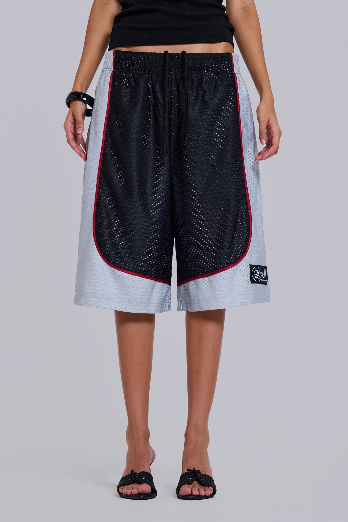 Shorts Court de rejilla de baloncesto negros
