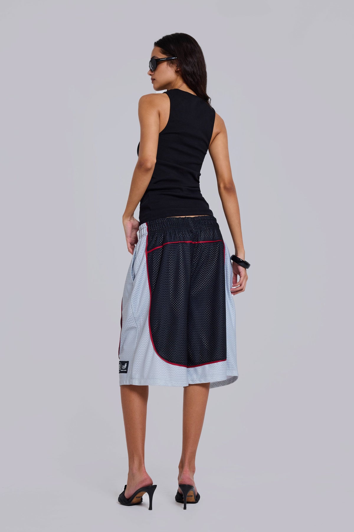 Shorts Court de rejilla de baloncesto negros