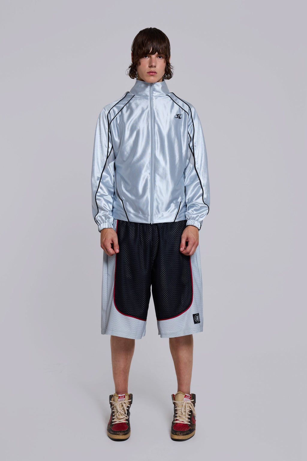 Metallic Vapor Tracksuit Top