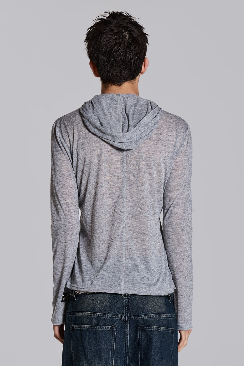 Sudadera con capucha Mist gris jaspeado