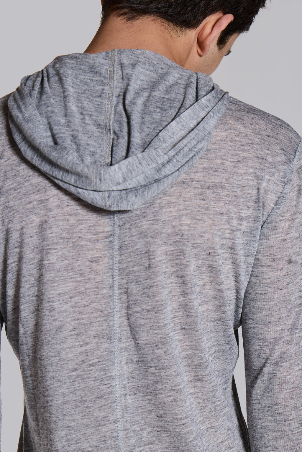 Sudadera con capucha Mist gris jaspeado