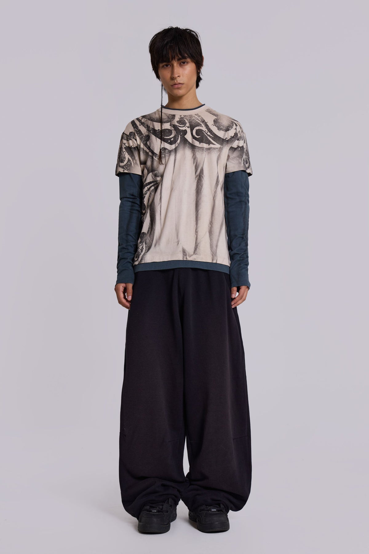 Waves Double Layer Long-sleeve Top