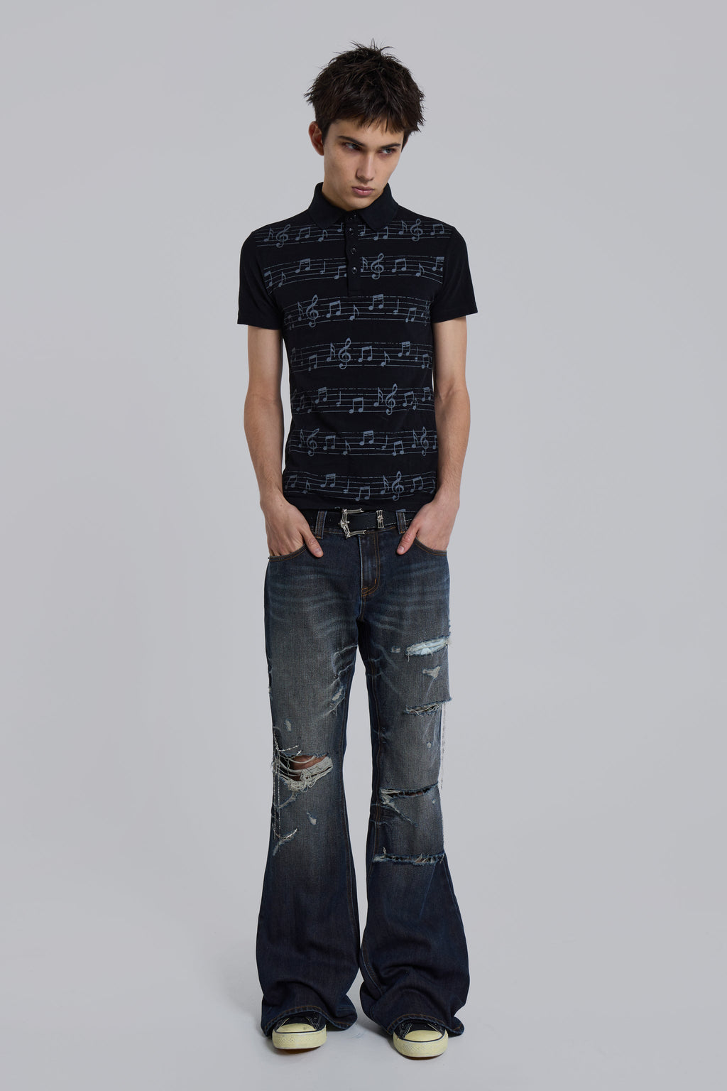 Black Riff Polo Shirt
