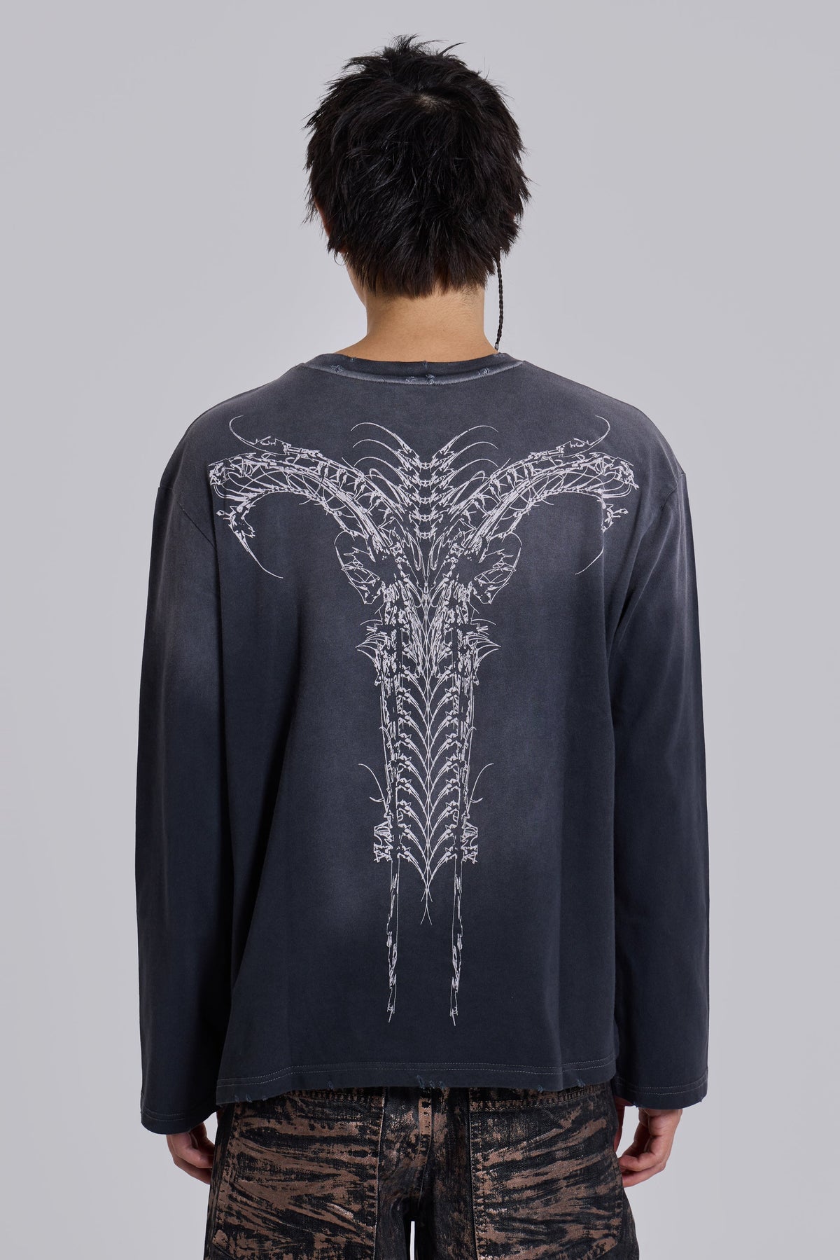 Opaque Navy LS Top