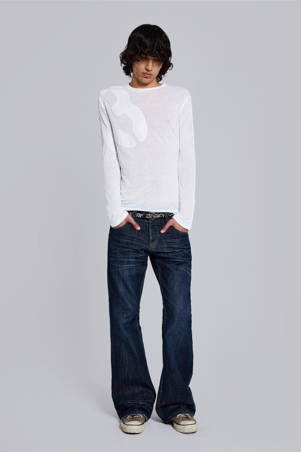 13 Applique Linen Top
