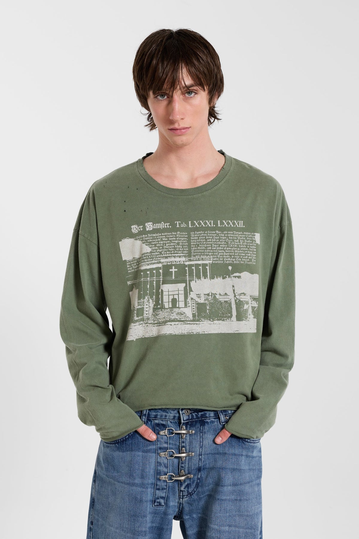 Scripture Cropped Long Sleeve Top