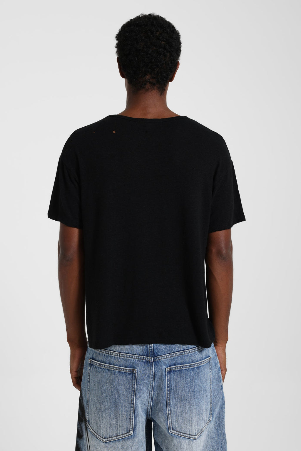 Black Slub T-Shirt