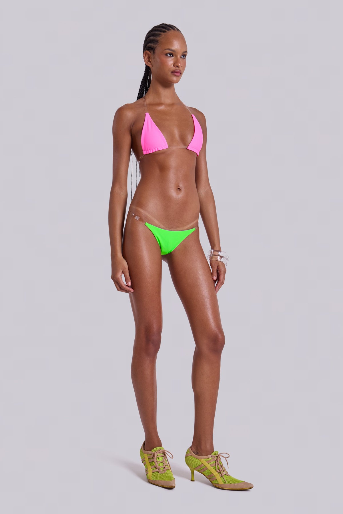Kea Reversible Neon Low Rose Bikini Bottoms