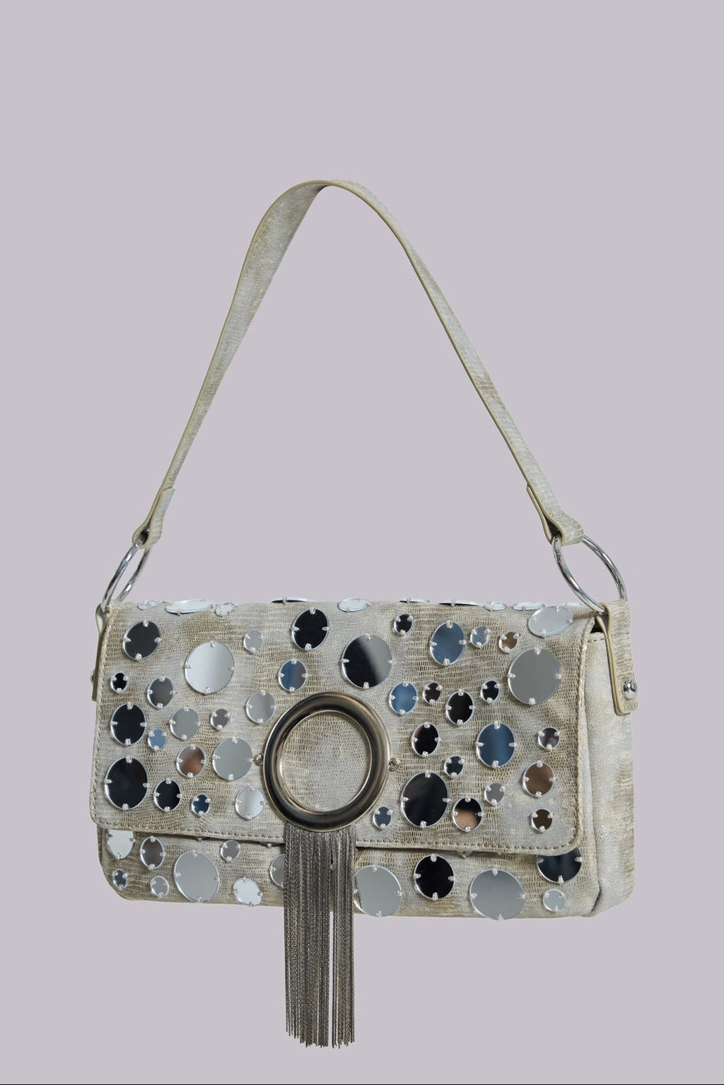Chara Metallic Mirror Bag