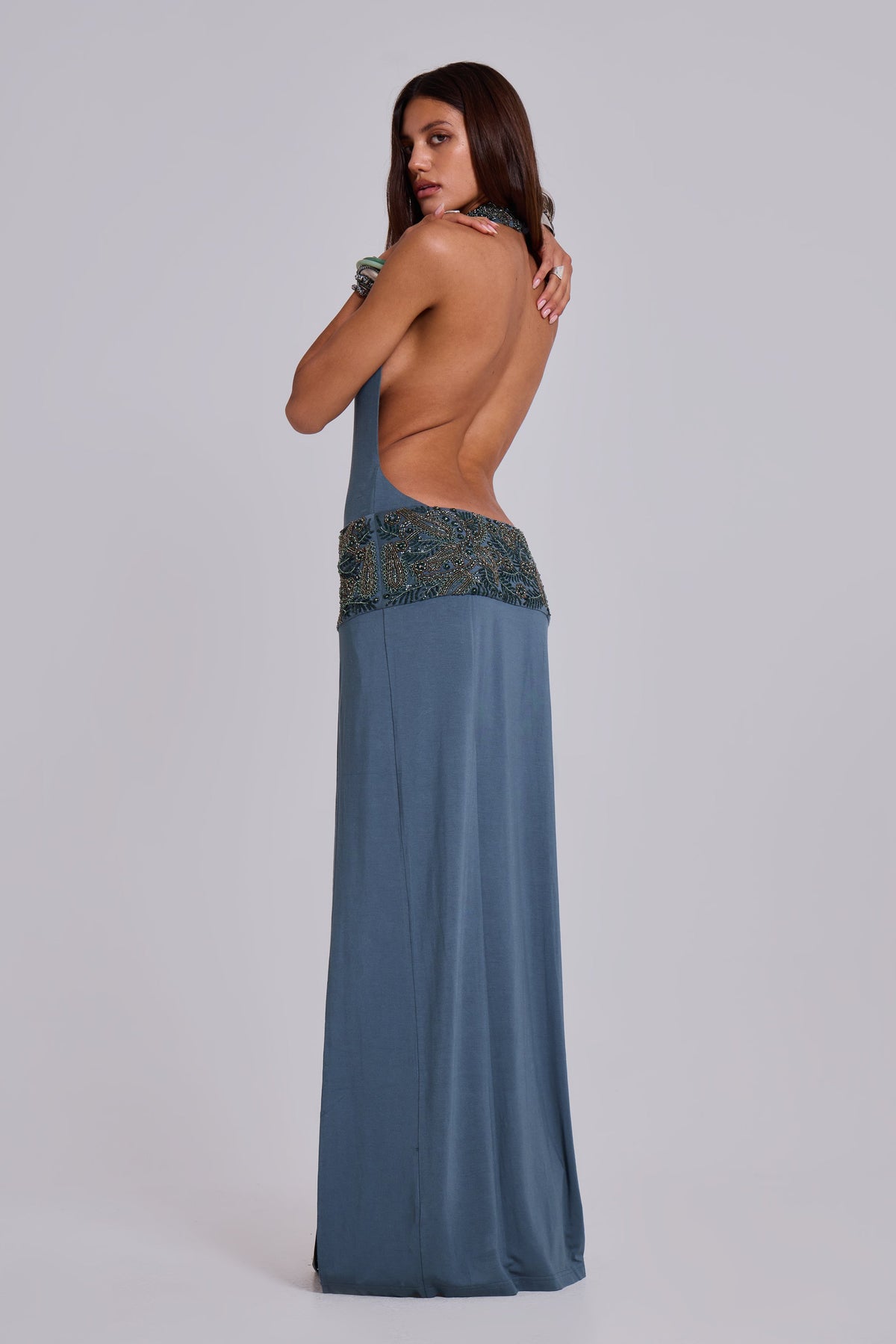 Odara Hand Beaded Maxi Dress