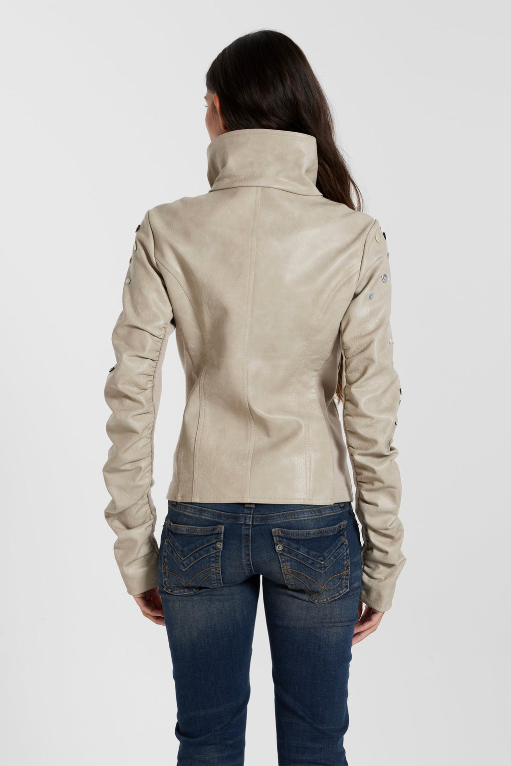 Chaqueta Presley con adornos de polipiel