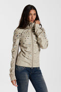 Chaqueta Presley con adornos de polipiel