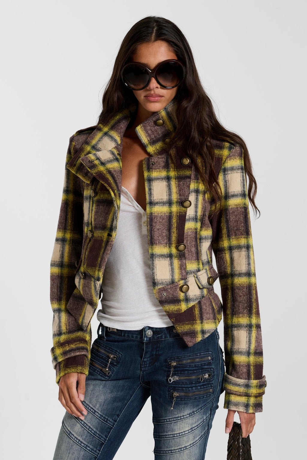 Fallon Structured Check Jacket