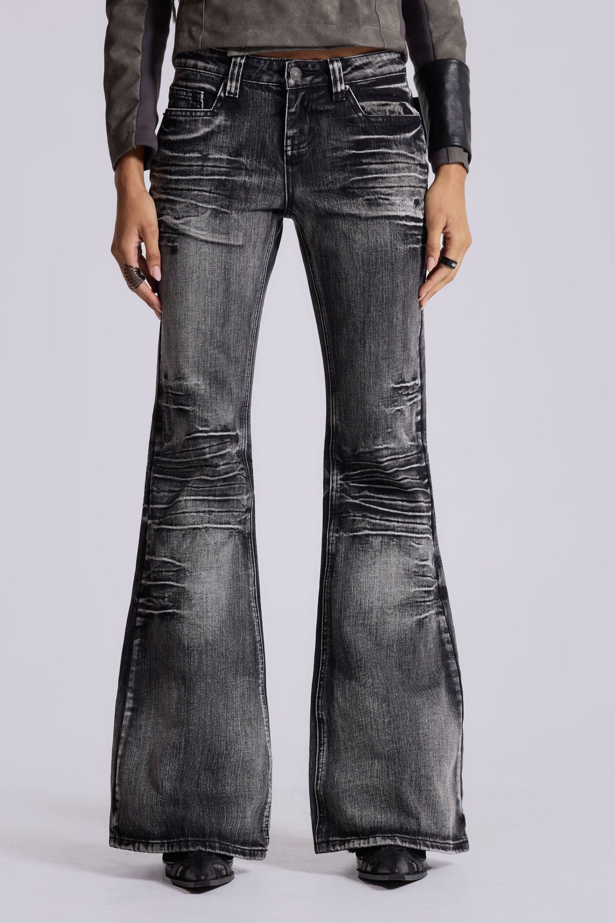 Vaqueros bootcut Drift negro lavado