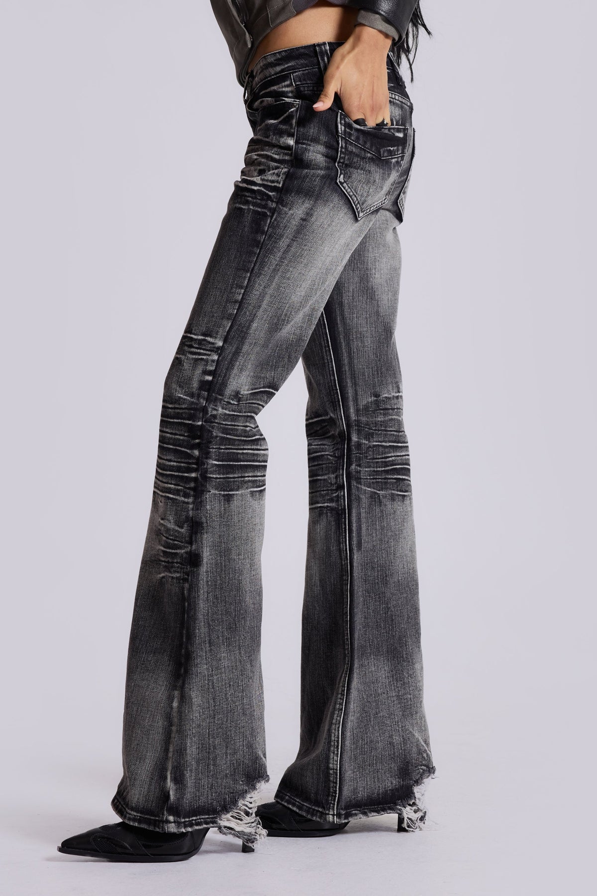 Vaqueros bootcut Drift negro lavado