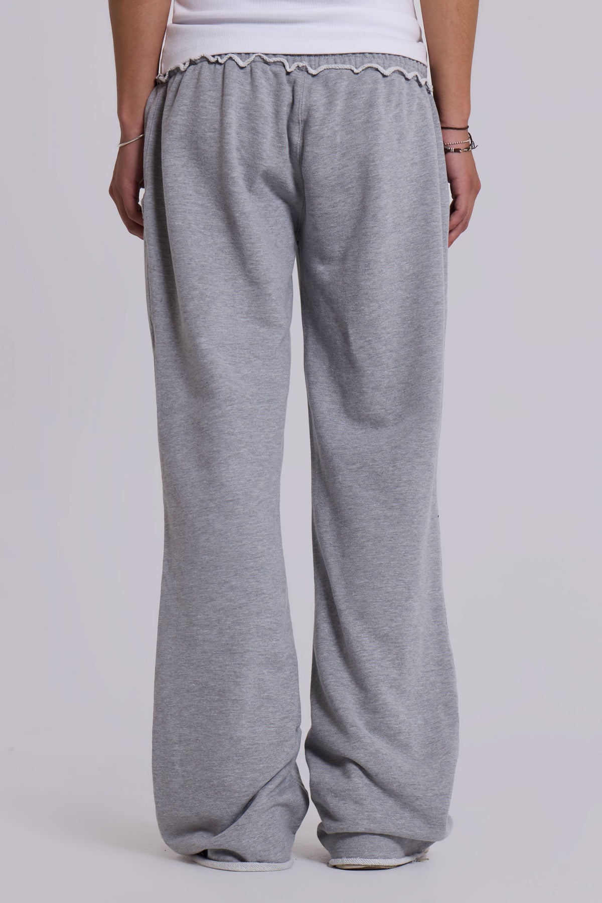 13 Grey Marl Bootcut Monster Joggers