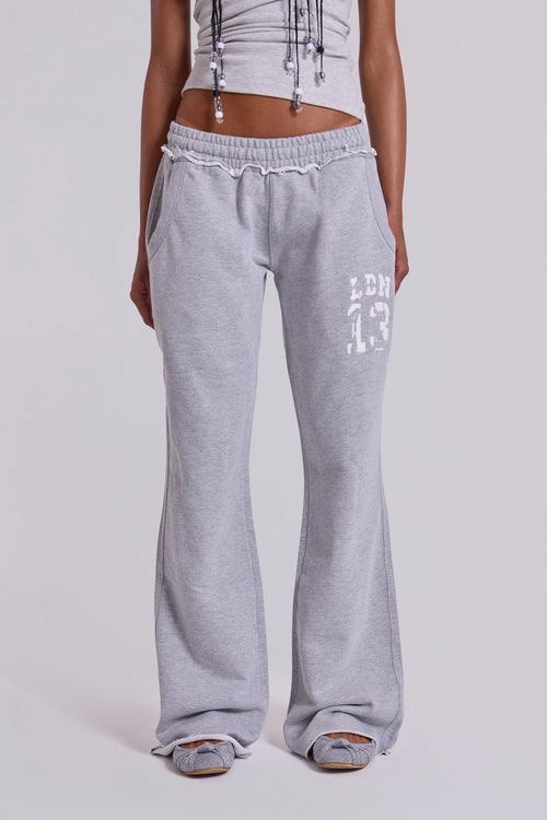 13 Grey Marl Bootcut Monster Joggers