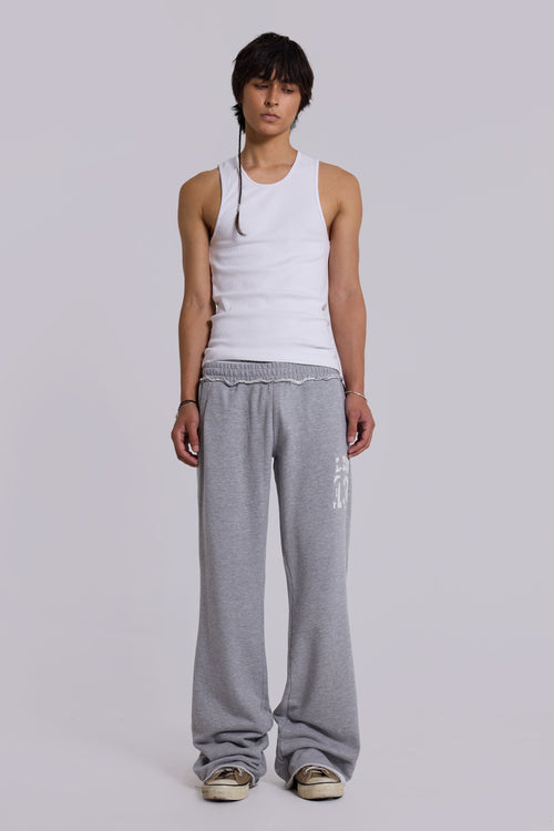 13 Grey Marl Bootcut Monster Joggers