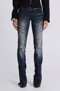 Ardor Seamed Skinny Jeans in Dark Wash