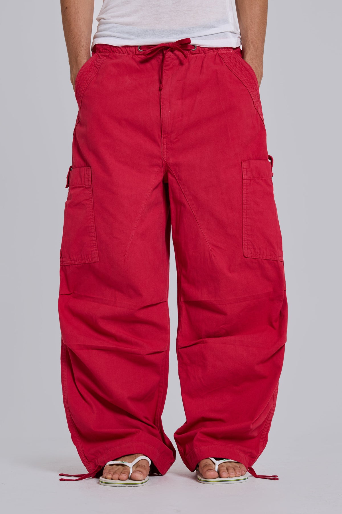 Red Parachute Cargo Pants