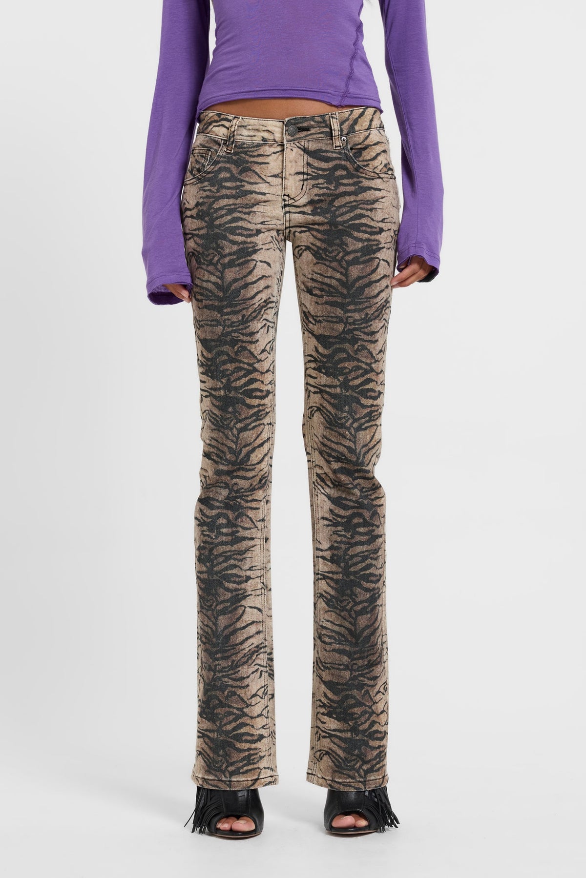Leona Bootcut Cooper Jeans in Tiger