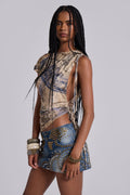 Nuka Asymmetric Drape Top