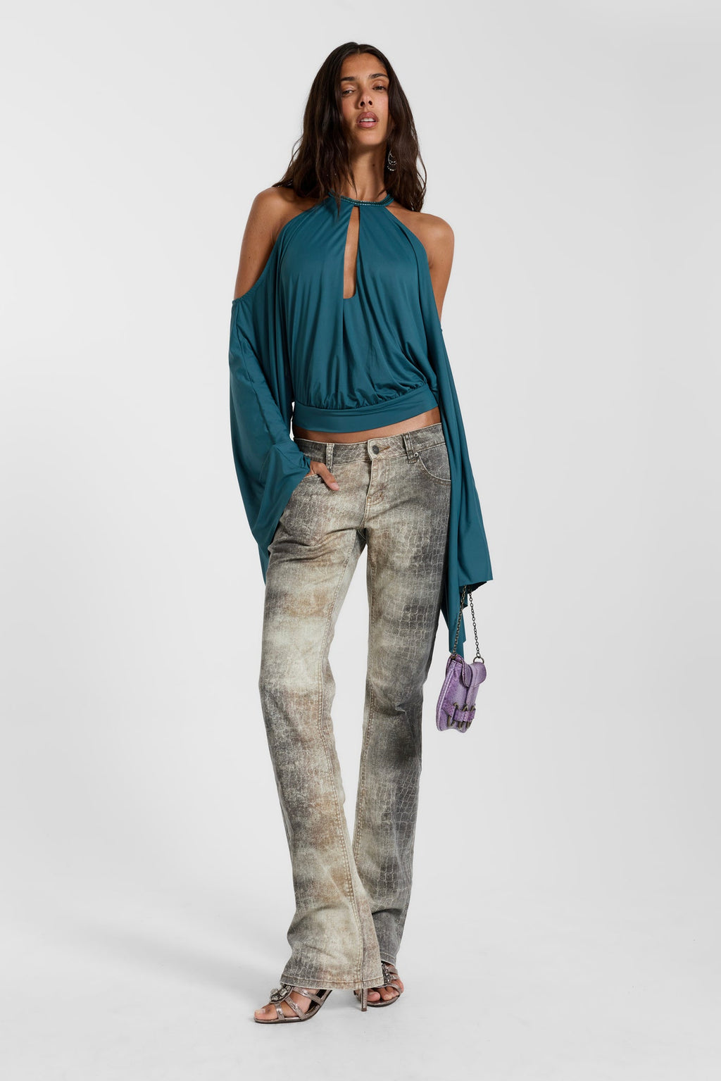 Alula Embellished Backless Top