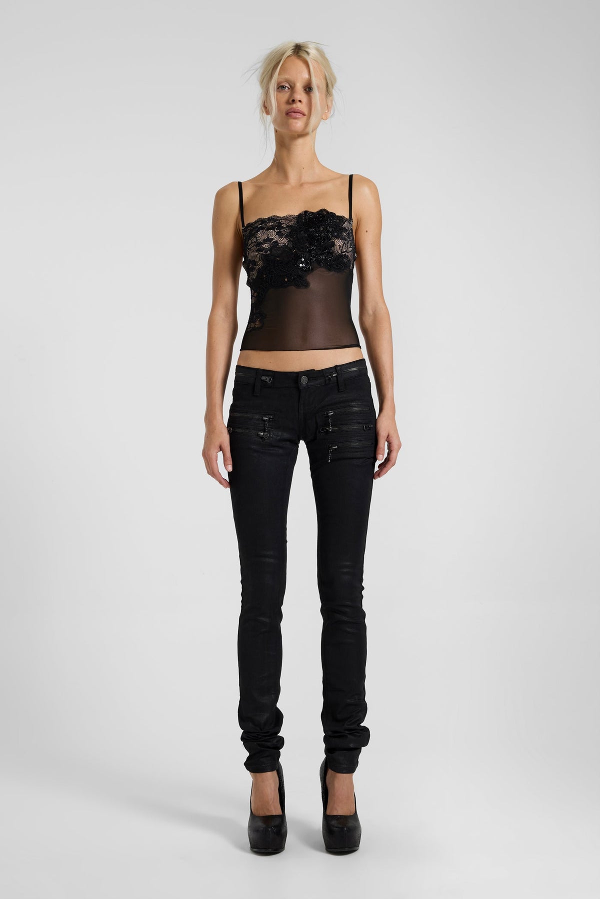 Voli Embellished Lace Top