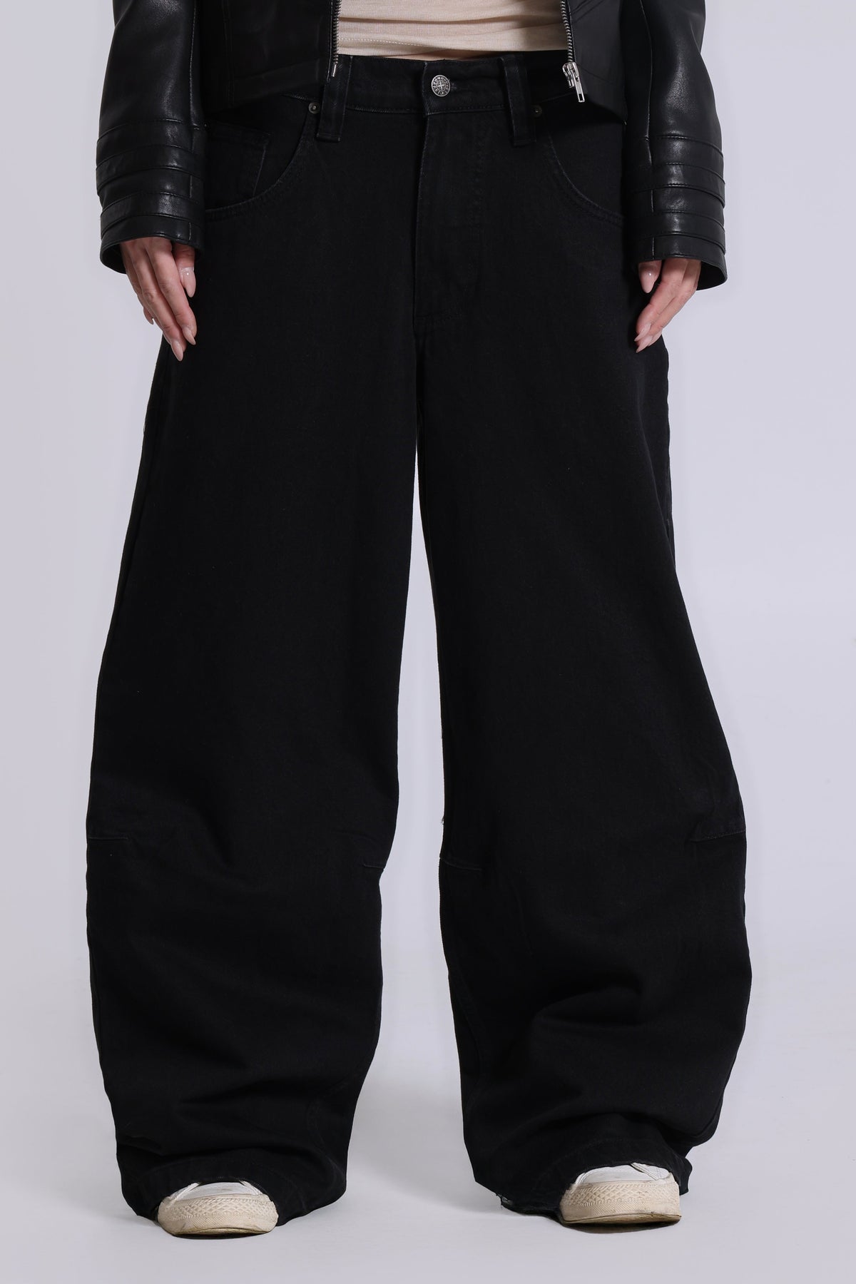 Solid Black Colossus Jeans
