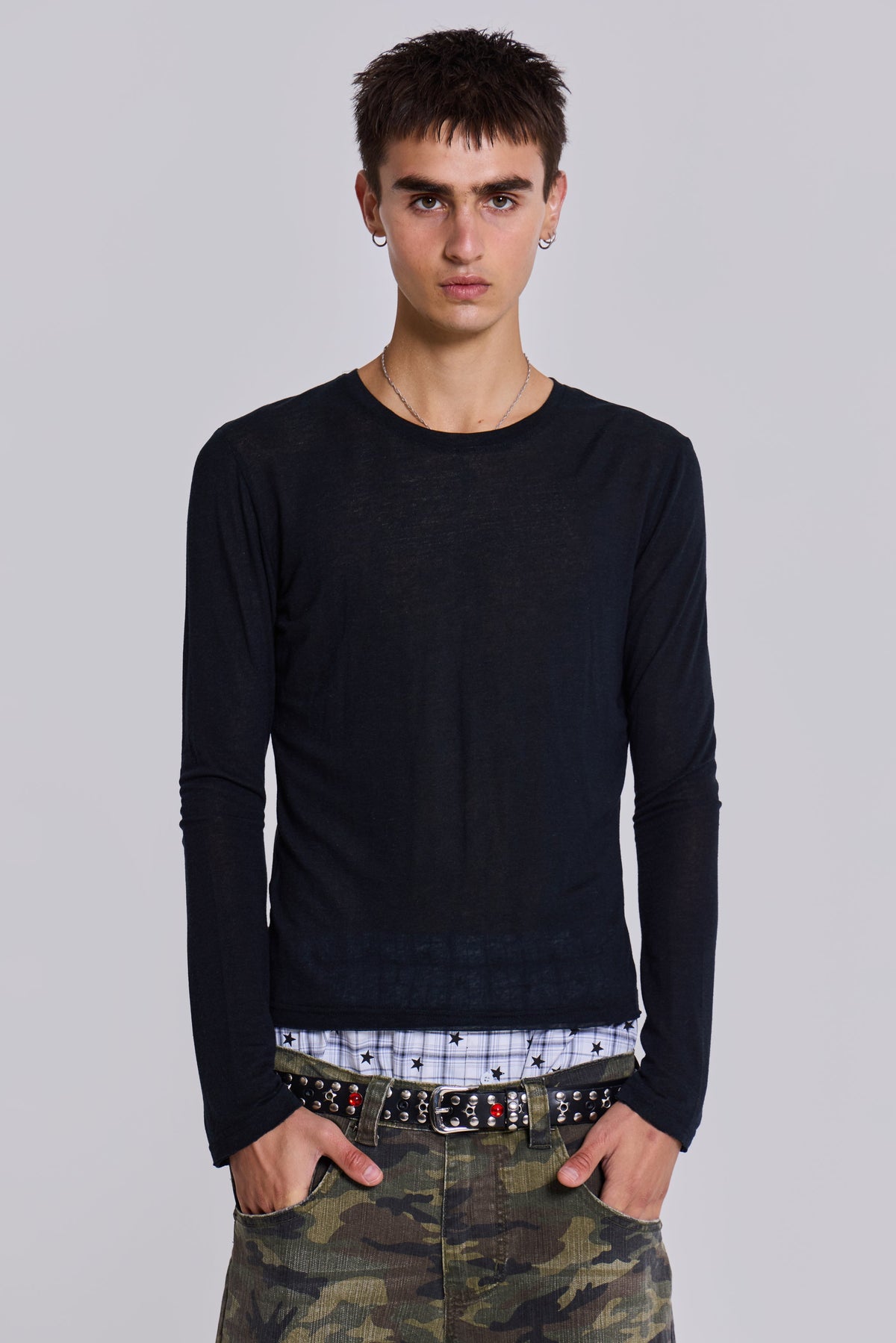 Black Mist Long Sleeve Top