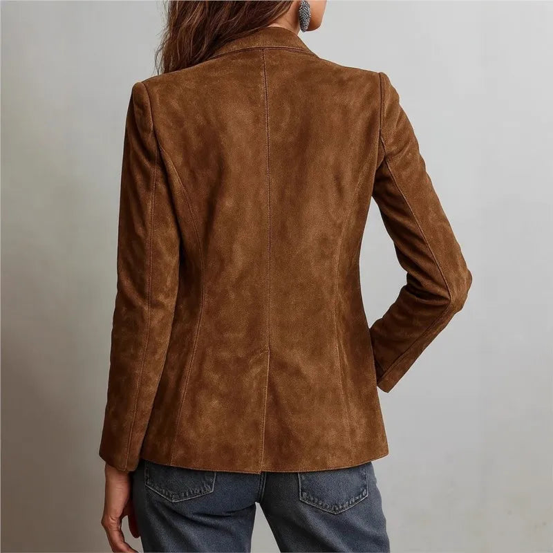 Simona | Chaqueta de ante sintético
