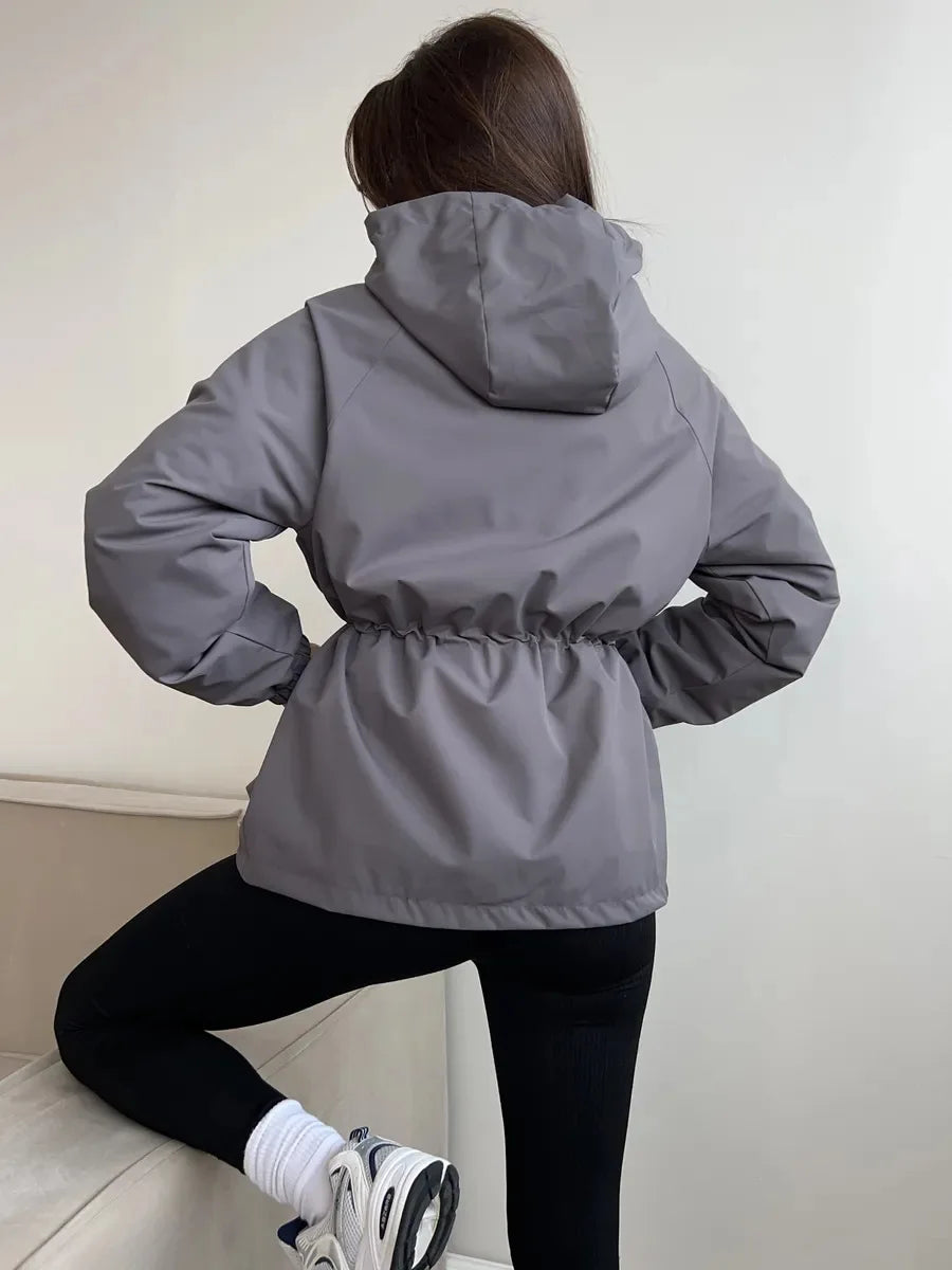Taira | Chaqueta de algodón con cremallera
