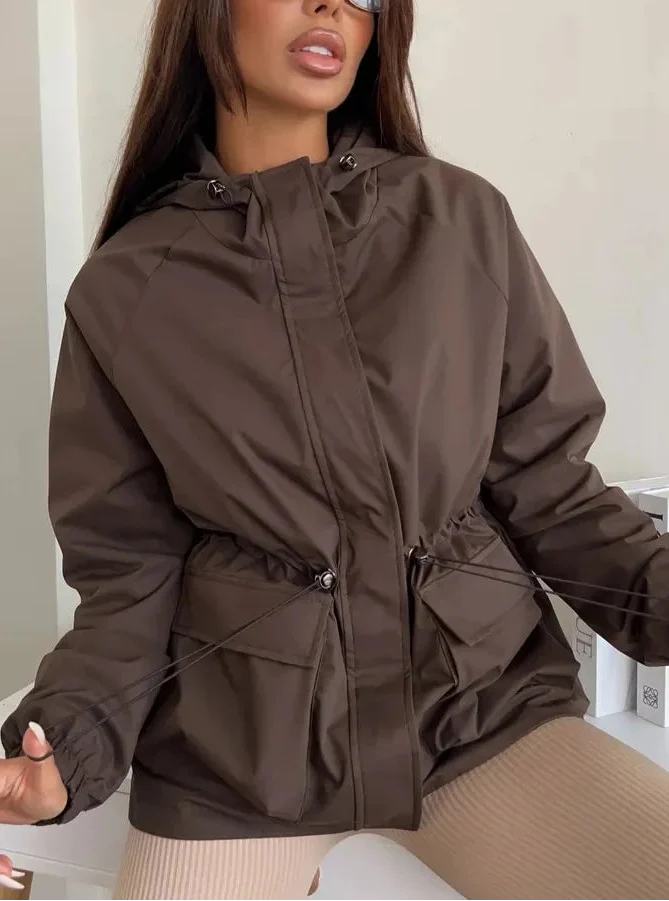 Taira | Chaqueta de algodón con cremallera