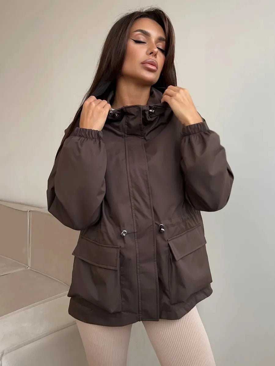 Taira | Chaqueta de algodón con cremallera
