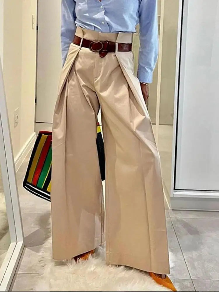 Fenna | Pantalones de pierna ancha y cintura alta