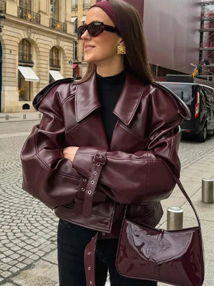 Norma | Chaqueta oversize de polipiel