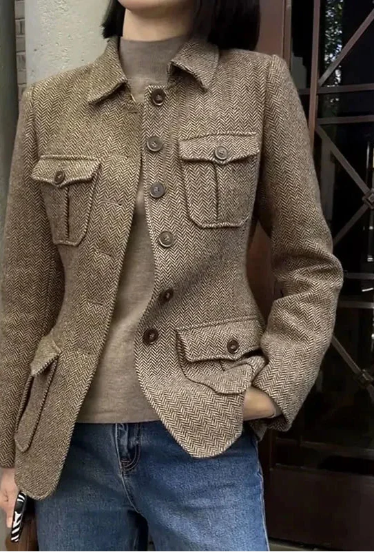Olivia | Sobrecamisa de algodón con bolsillos