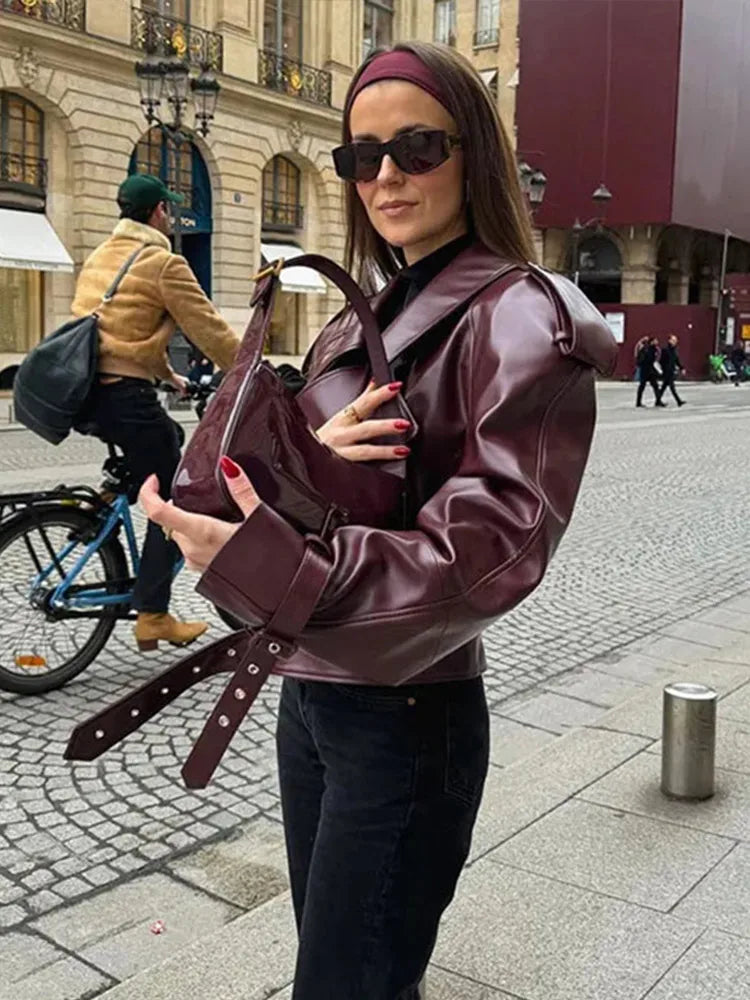Norma | Chaqueta oversize de polipiel