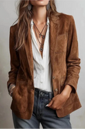 Simona | Chaqueta de ante sintético