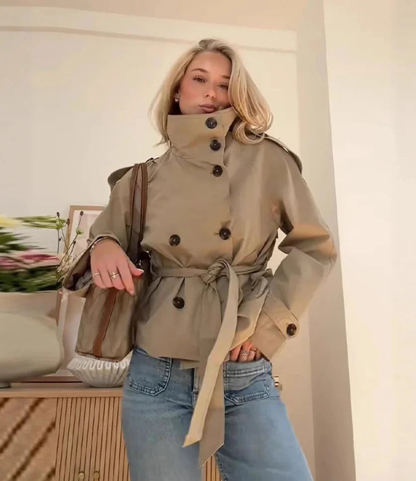 Benita | Chaqueta cruzada de algodón