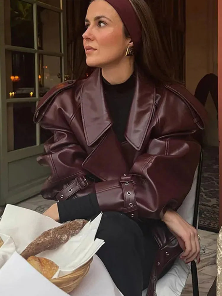 Norma | Chaqueta oversize de polipiel