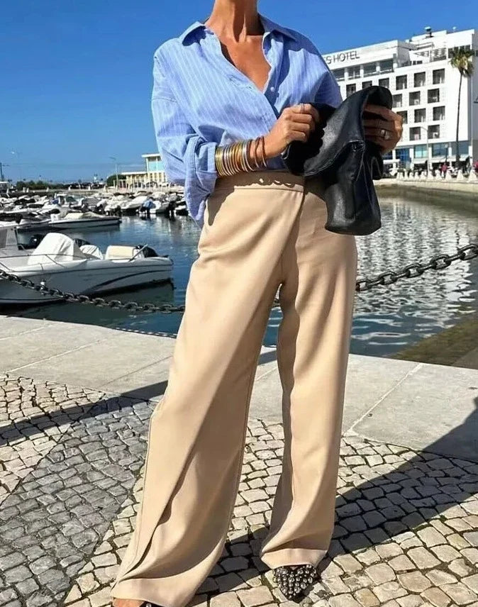 Heya | Pantalones tobilleros de pierna ancha