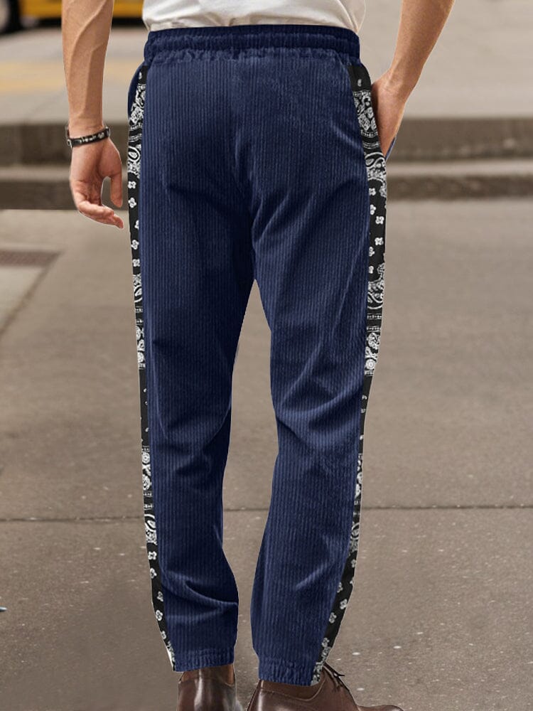 Maverick | Pantalones jogger de patchwork con estampado paisley
