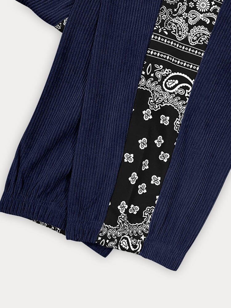 Maverick | Pantalones jogger de patchwork con estampado paisley