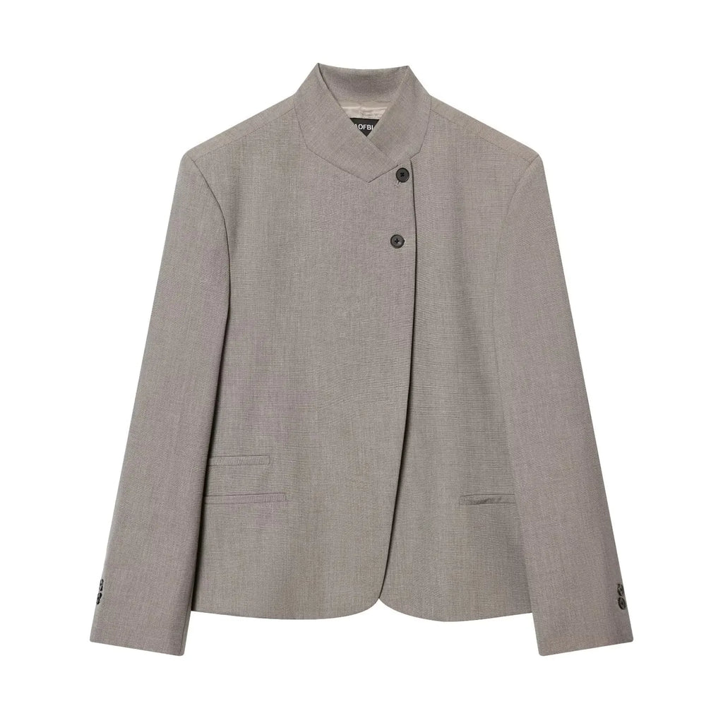 Oreiro | Chaqueta de algodón con cuello mao