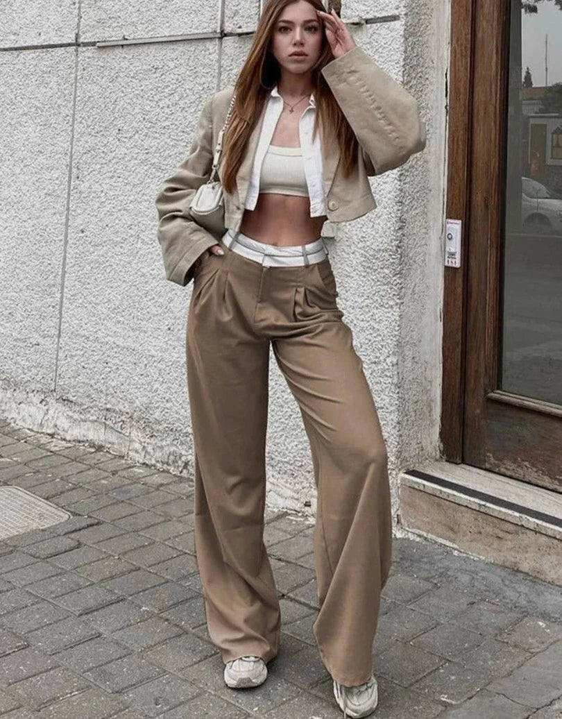 Dana | Pantalones de cintura alta