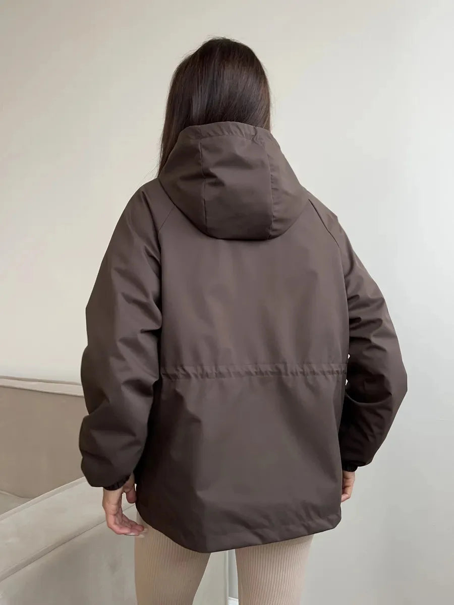Taira | Chaqueta de algodón con cremallera