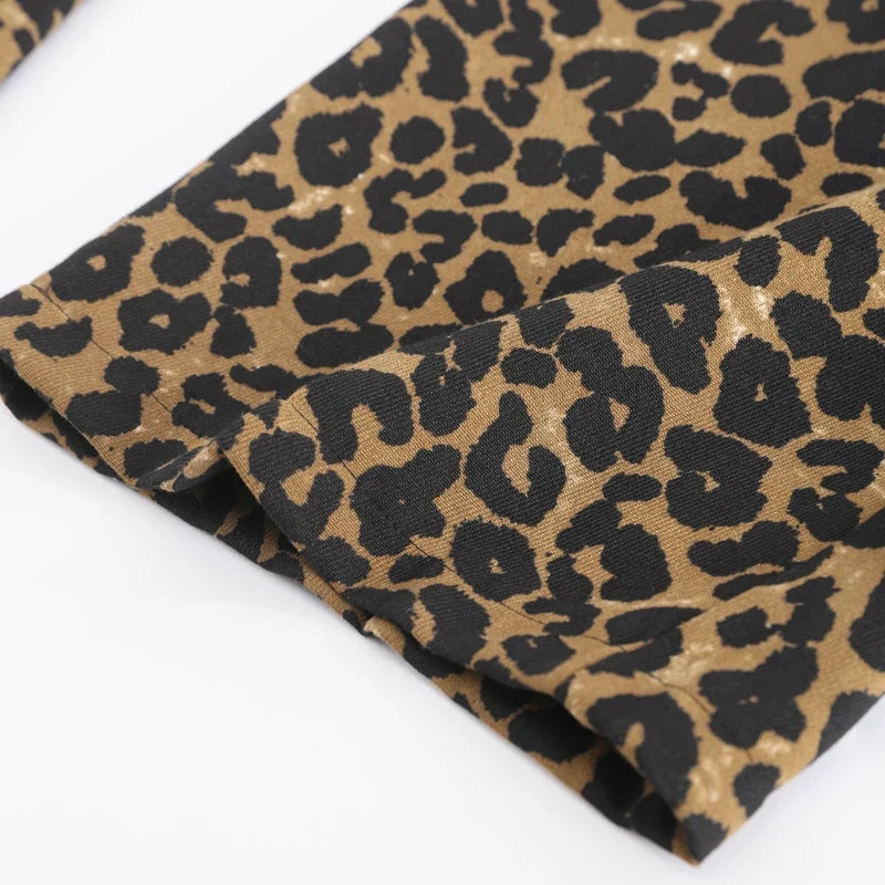 Jeana | Pantalones de leopardo de pierna ancha